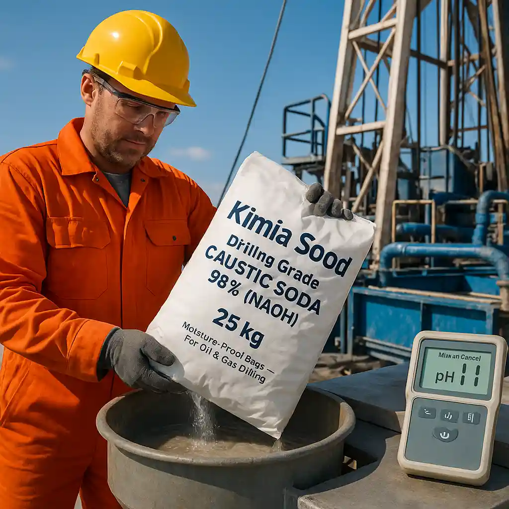 سود جامد پرک حفاری: راهنمای تخصصی کیمیا سود برای صنایع نفت، گاز و حفاری در سال 1404