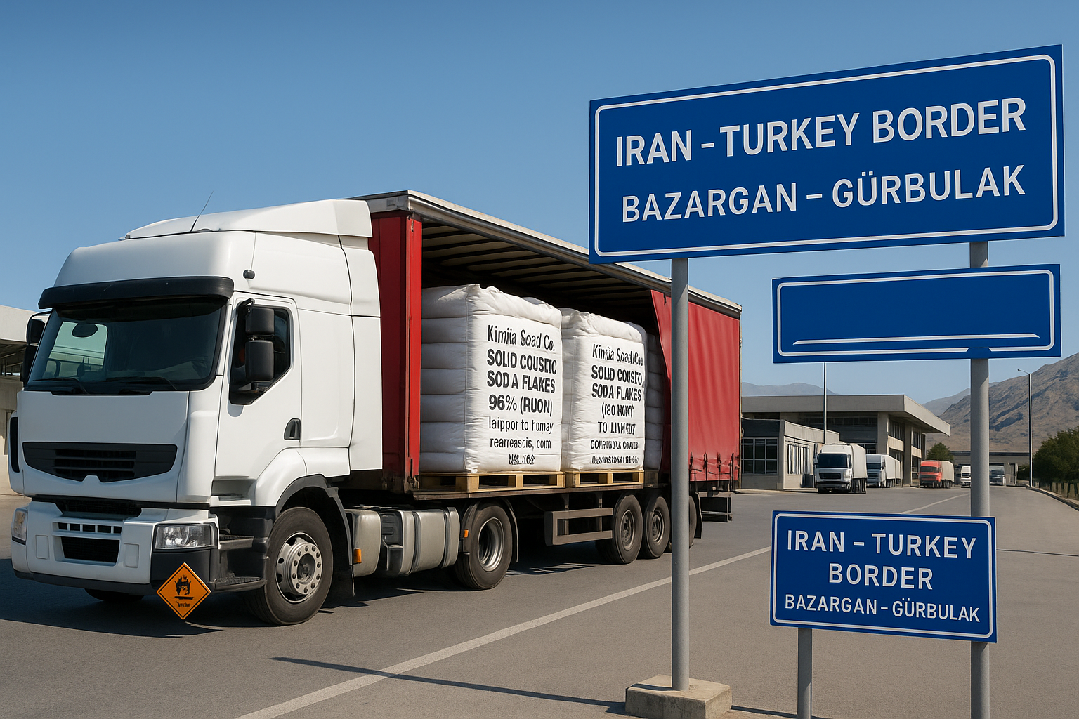 صادرات سود جامد پرک به ترکیه