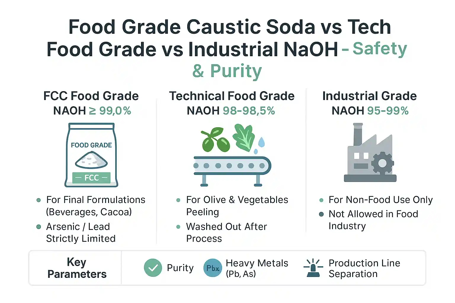 کاربردهای صنعتی سود جامد پرک خوراکی در ایران