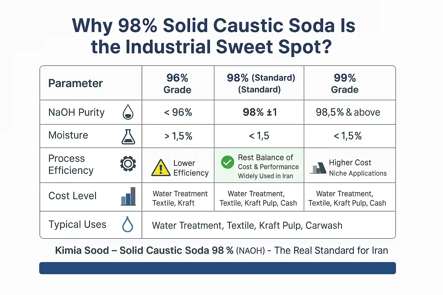 کاربردهای صنعتی سود جامد پرک